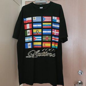 GENTLY USED, VINTAGE LOOK, 100% LATINO TEE SHIRT, 4XL!!!